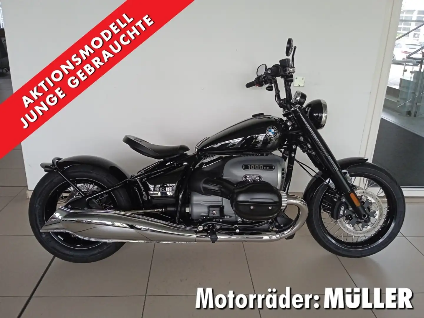 BMW R 18 Umbau mit Roland Sands Teilen, Kellermann Bullet Schwarz - 1
