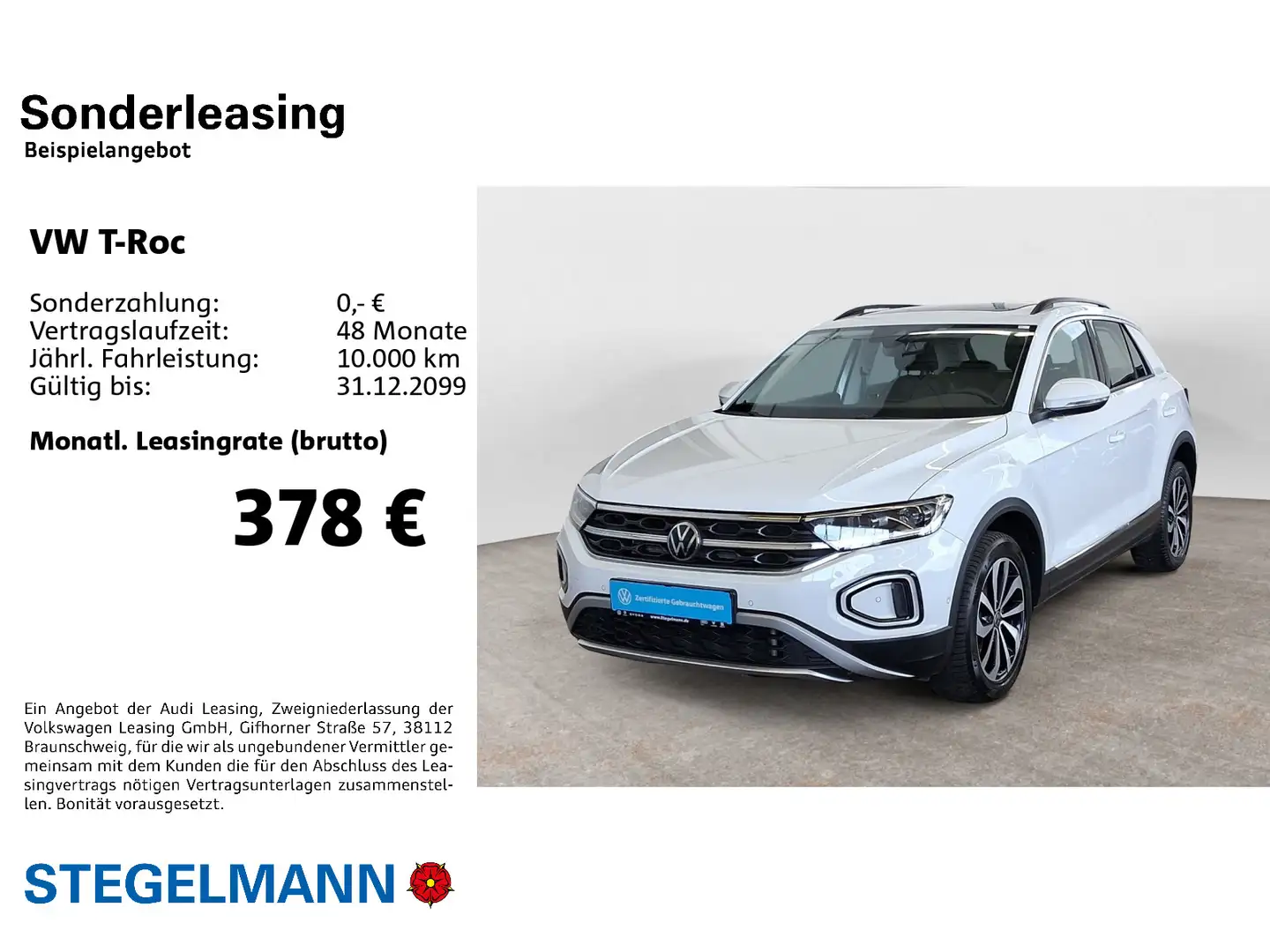 Volkswagen T-Roc 2.0 TDI Facelift Style *AHK*Pano*LED*Navi* Weiß - 2