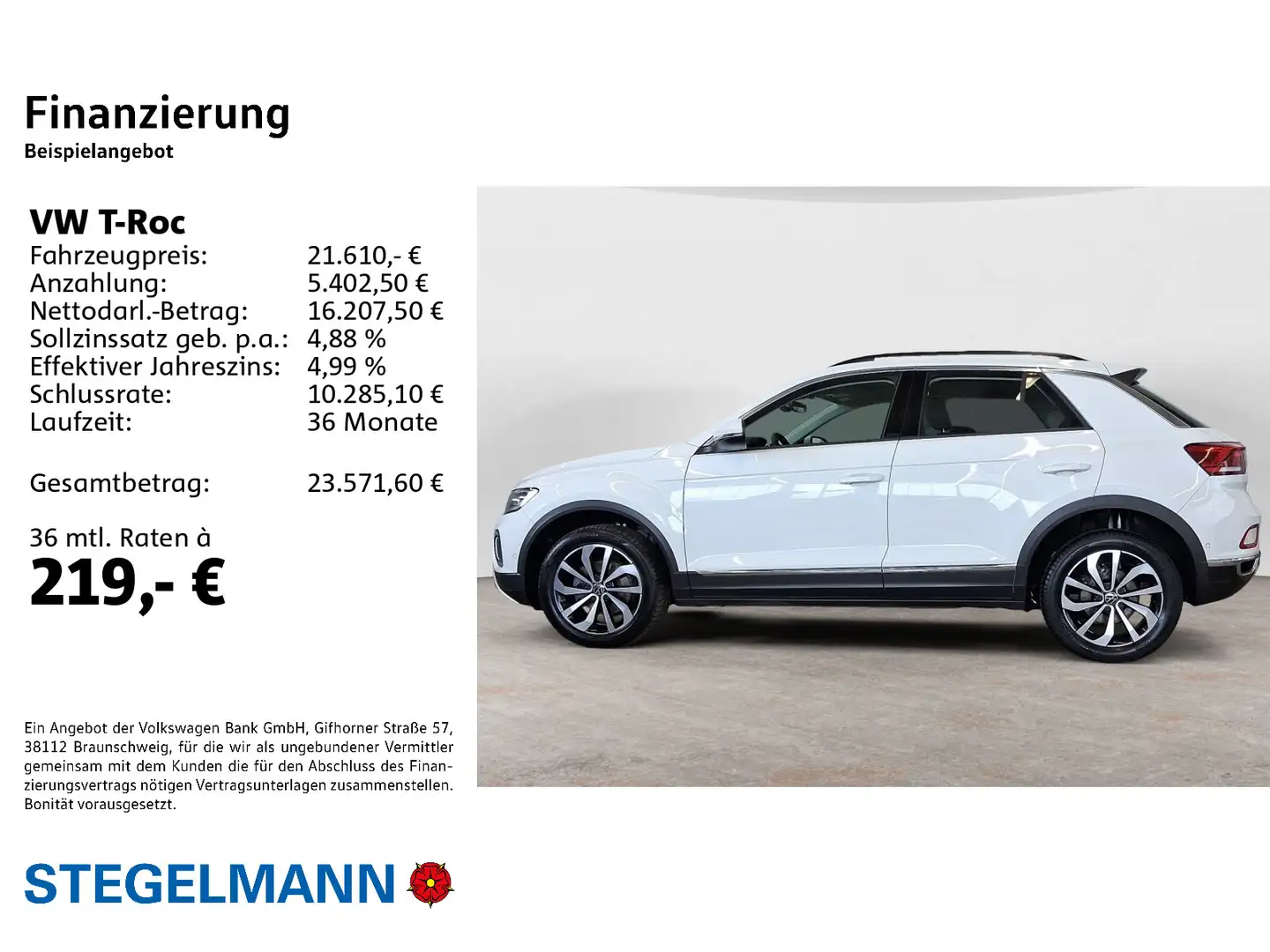 Volkswagen T-Roc 2.0 TDI Facelift Style *AHK*Pano*LED*Navi* Weiß - 2