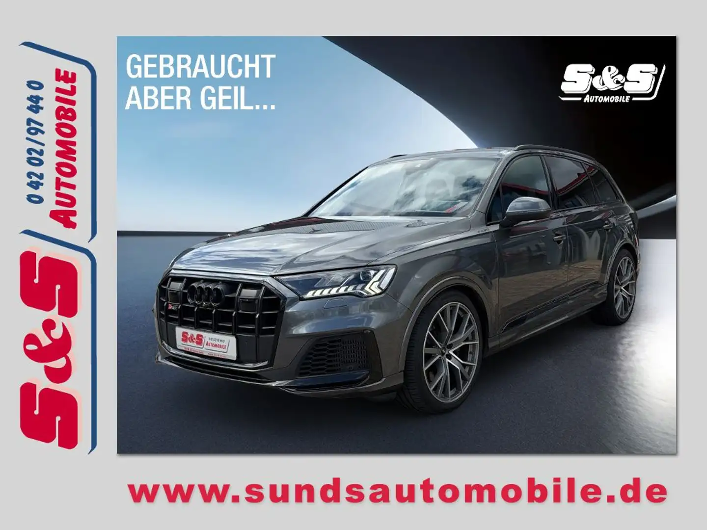Audi SQ7 4.0 TDI Quattro AHK/KAMERA/NAVI Gris - 1