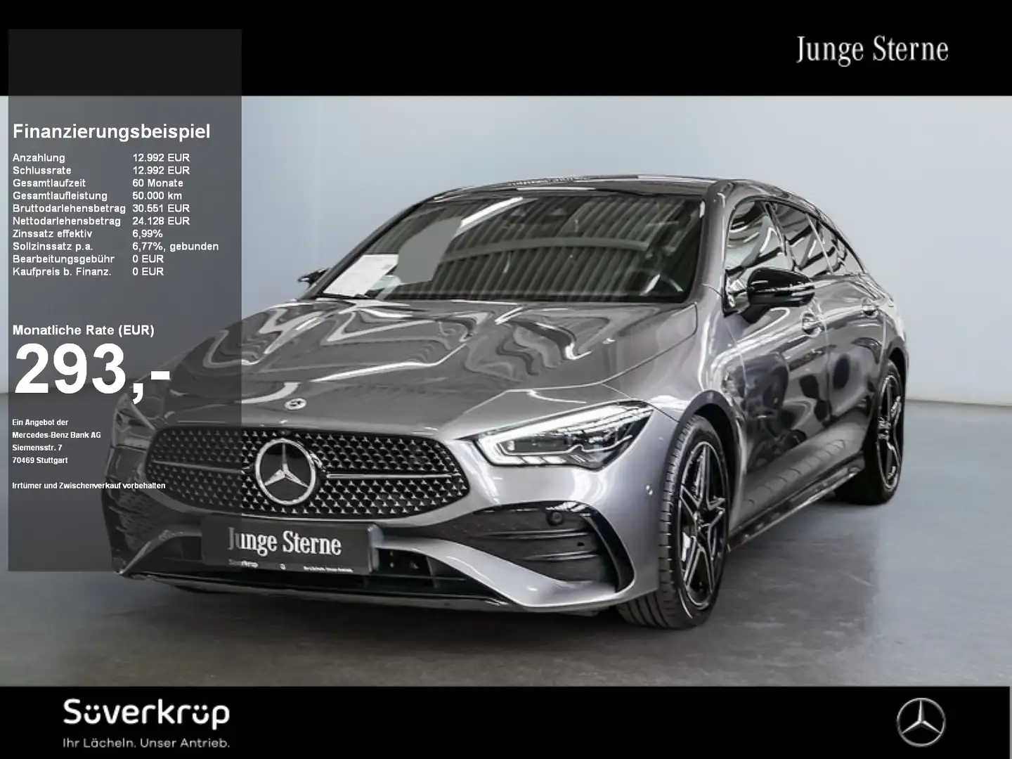 Mercedes-Benz CLA 200 SB , BURM AMG NIGHT DISTR SPUR PANO 360 Gris - 1