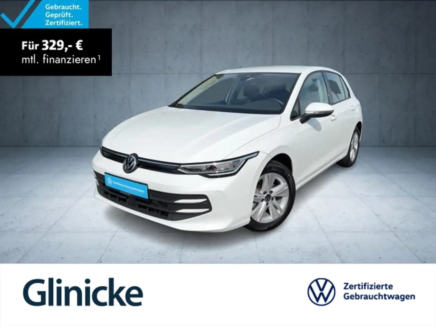 Volkswagen Golf Life 1.5 TSI LED/AppCon/LenkHz/SHZ/ACC/Clim Weiß - 1