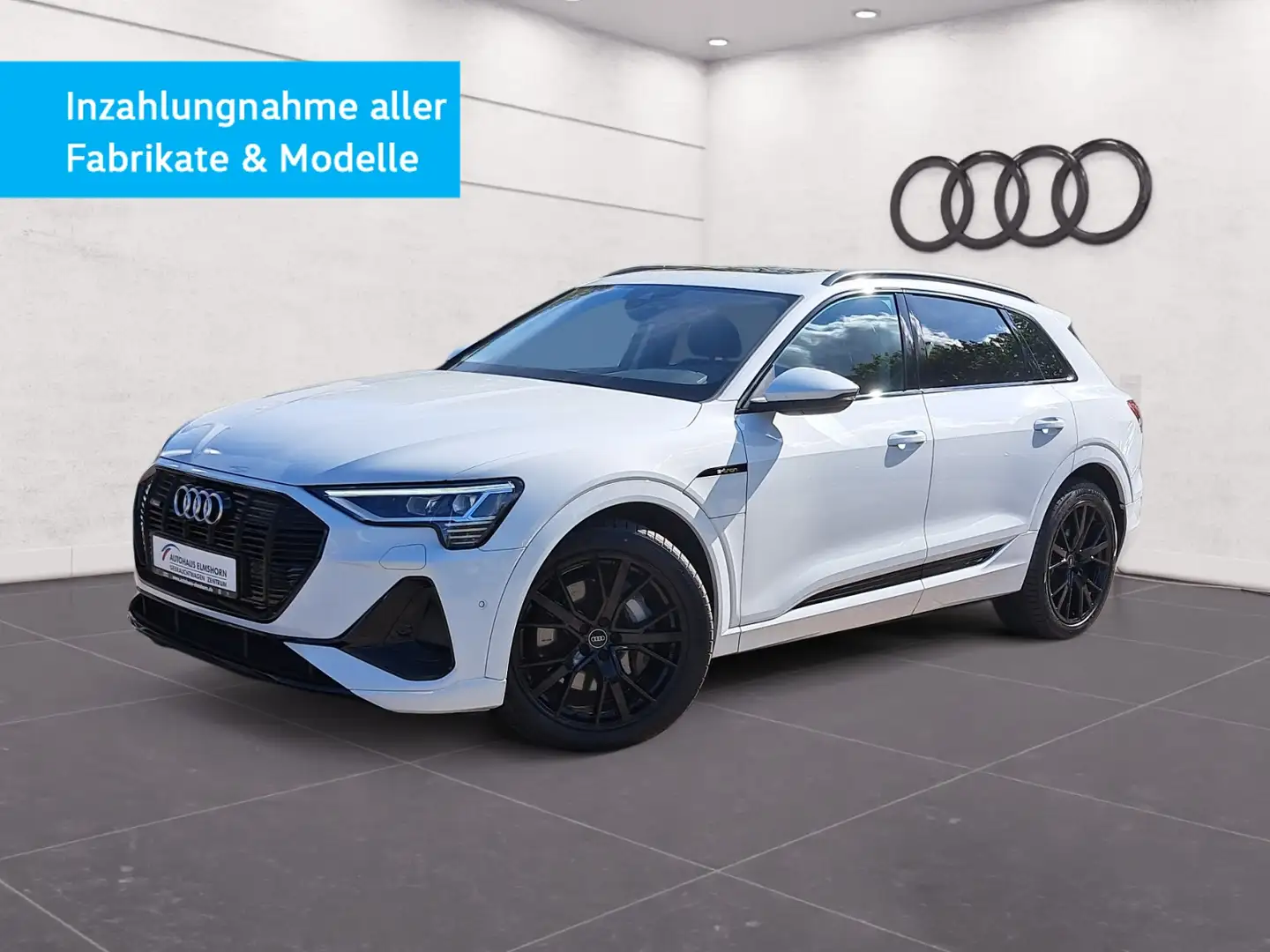 Audi e-tron S line 55 quattro PANO AHK NAV KAM MEMORY AIR 21" Weiß - 2