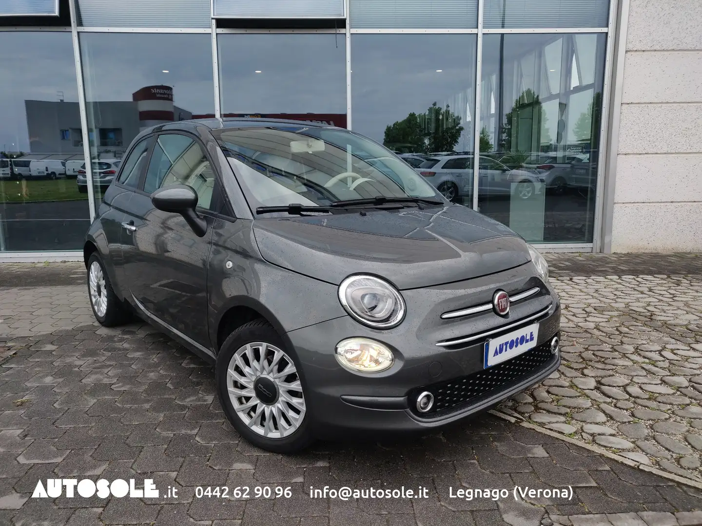 Fiat 500 1.2 Lounge Easypower Gpl 69cv Grigio - 1