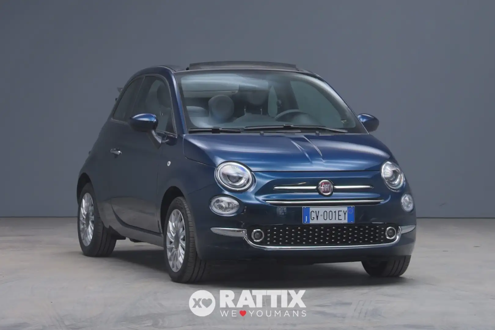Fiat 500C 1.0 Hybrid 70CV Dolcevita Kék - 2