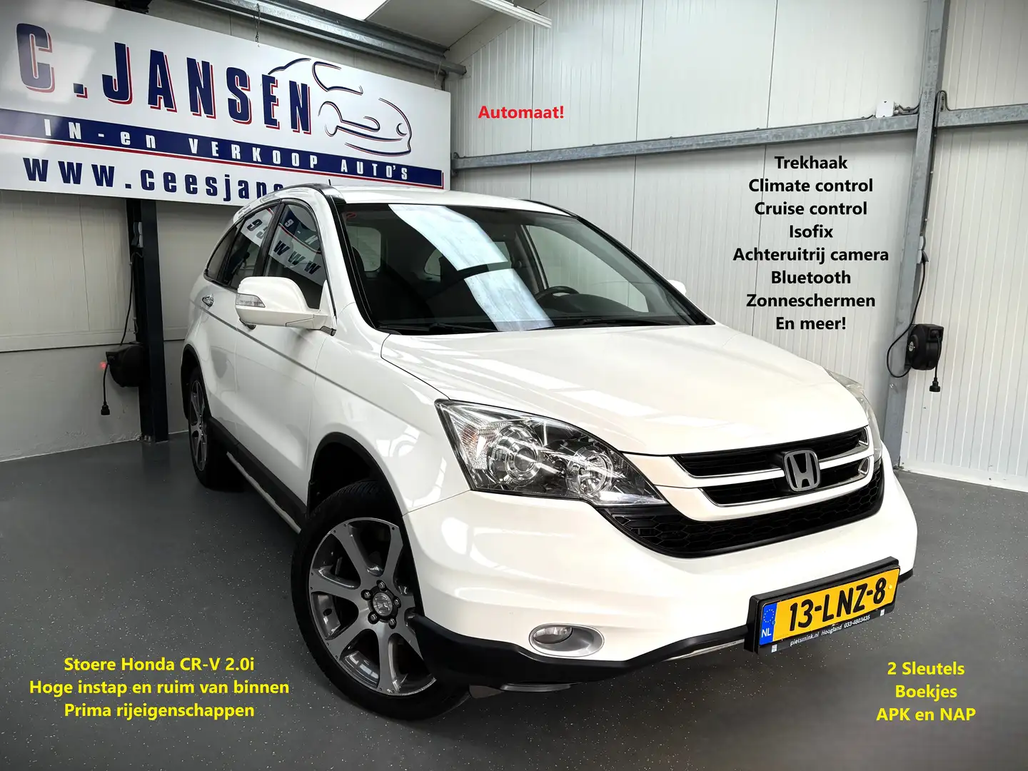 Honda CR-V 2.0i Elegance SUPER MOOI ! | 19" lichtmetalen velg Blanc - 1