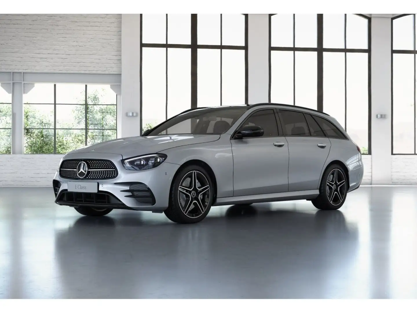 Mercedes-Benz E 300 de 4M T AMG Burm. HUD AHK Distr. Sitzbel. Silber - 2