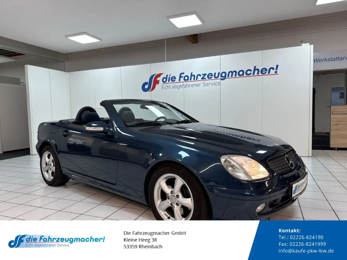 Mercedes-Benz SLK 320 Leder SHZ Designo Sportsitze Klima 2.Hand Bleu - 1