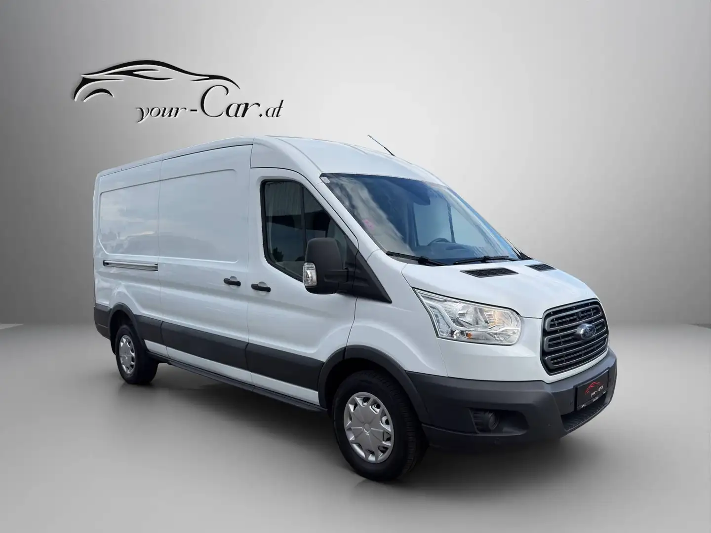 Ford Transit Kasten 2,0 TDCi L3H2 350 Trend *1. Besitz, MwSt., 2x Schiebetür* Weiß - 1
