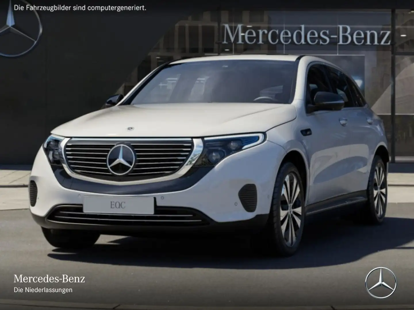 Mercedes-Benz EQC 400 4M 360+TOTW+KEYLESS Weiß - 2