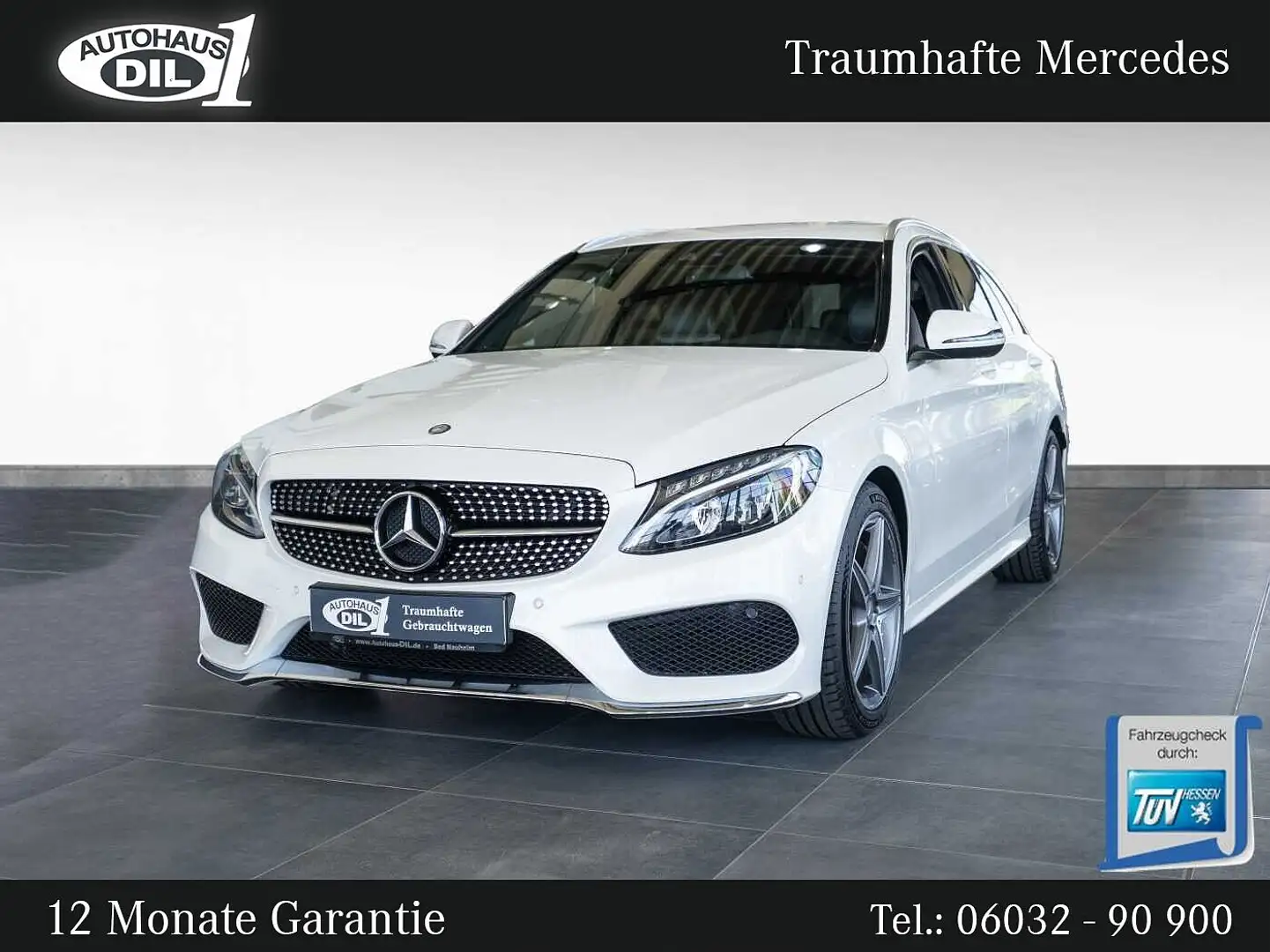 Mercedes-Benz C 250 T 7G-Tronic *AMG-LINE*LED*AHK* Blanc - 1