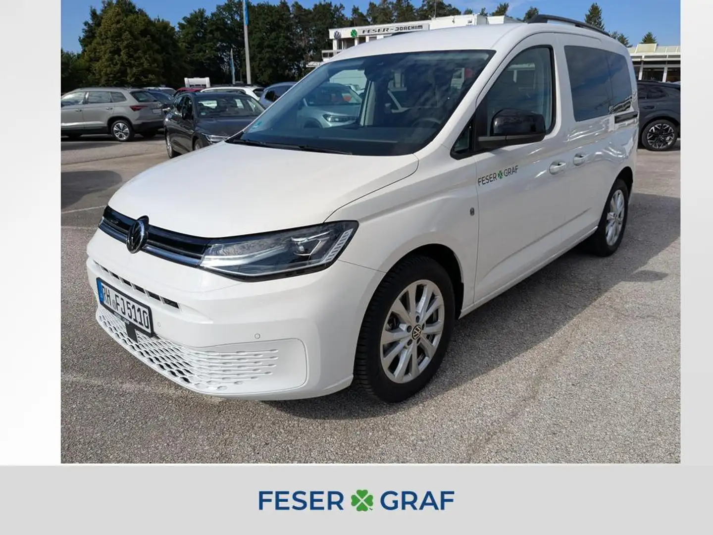 Volkswagen Caddy 2,0 l TDI Life Kamera 7-Sitzer ACC LED APP Weiß - 1