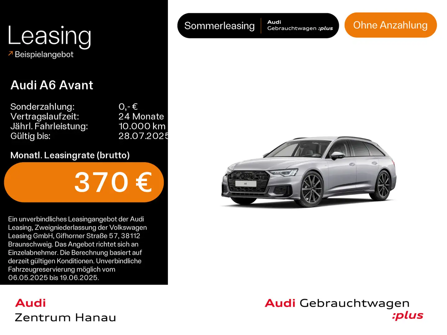 Audi A6 40 TDI quattro S-LINE*NAVI-PLUS*HUD*LED Silber - 1