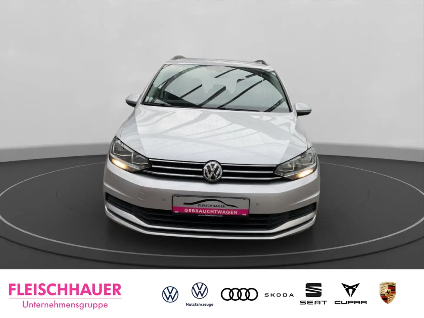 Volkswagen Touran 1.5 DSG AHK-kl. Navi ACC Apple CarPlay Klimaautom. Argent - 2
