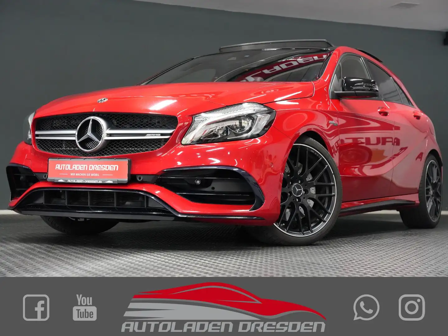 Mercedes-Benz A 45 AMG A45 AMG PERFORMANCE #H&K#PAN#AGA#NIGHT#DRIVERSP Rosso - 1