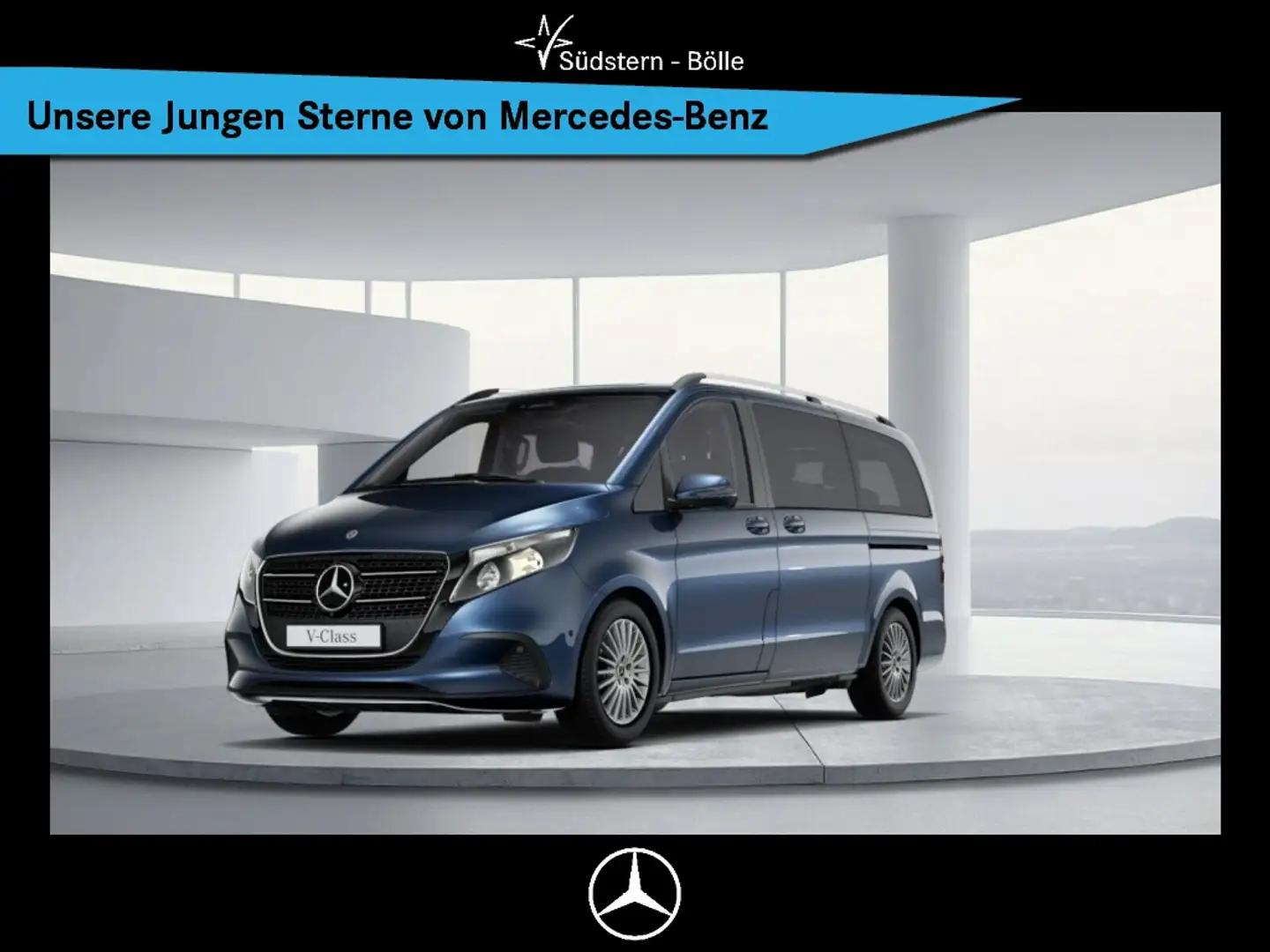 Mercedes-Benz V 220 d  AHK+STHZ+8SI+MBUX+KAMERA+NAVI+CARPLAY Bleu - 1