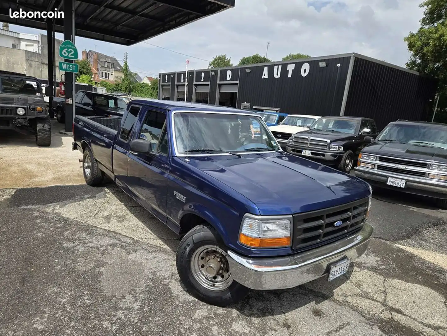 Ford F 250 F 250 5.8 V8 6 places pick up Bleu - 1