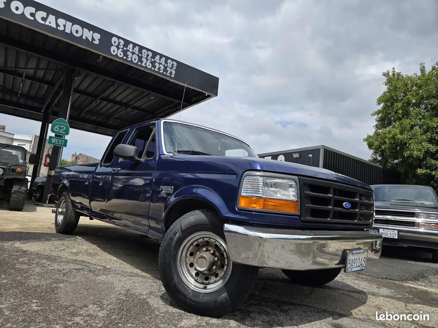 Ford F 250 F 250 5.8 V8 6 places pick up Bleu - 2