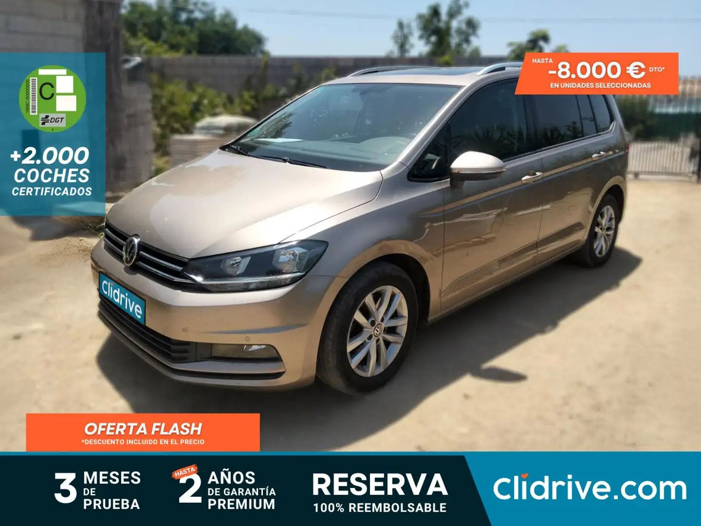 Volkswagen Touran 1.6TDI CR BMT Advance DSG7 85kW Marrón - 1