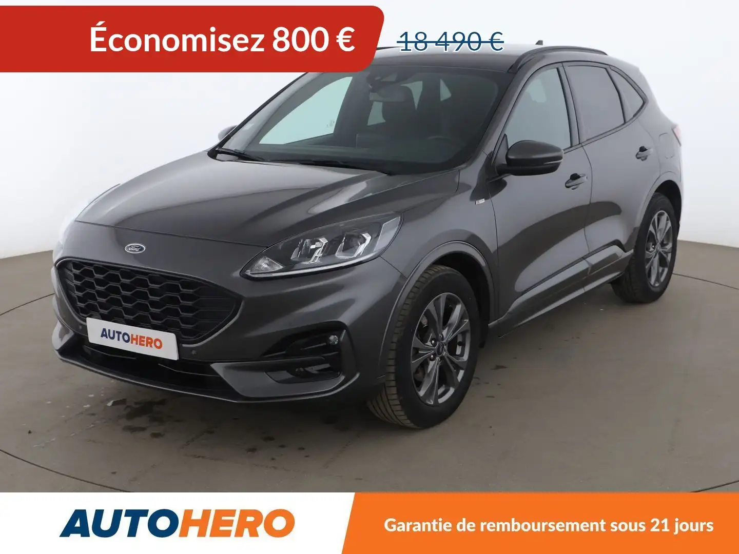 Ford Kuga 2.0 EcoBlue mHEV ST Line Gris - 1