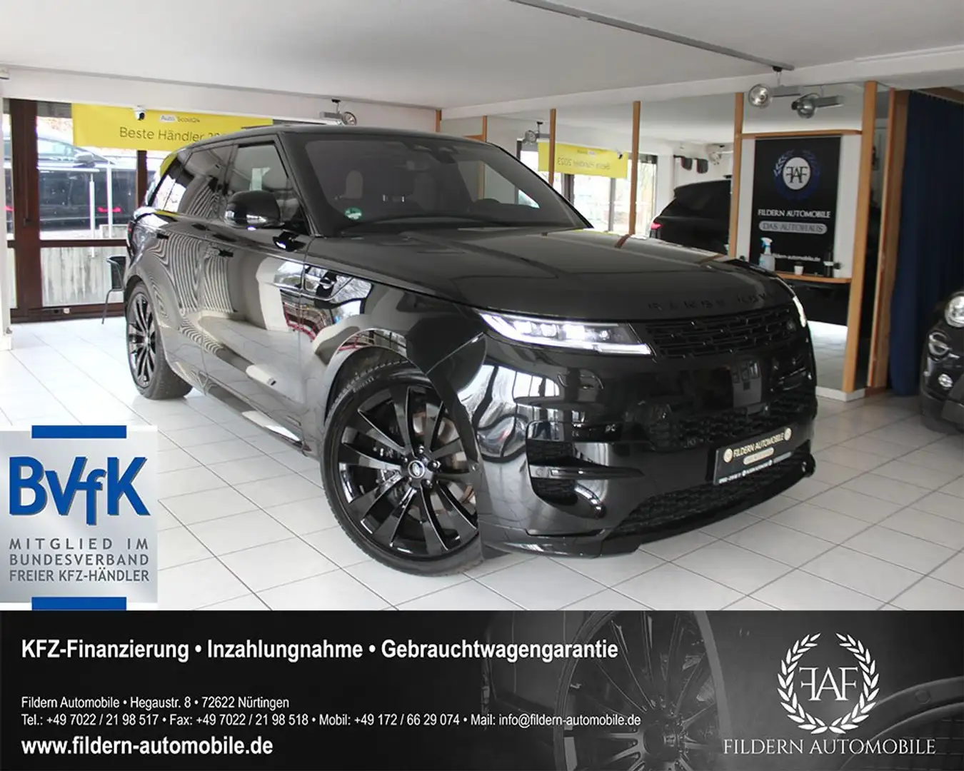 Land Rover Range Rover Sport Autobiography D350 BLACK*PANO*AHK*MASSAGE*360° Black - 1