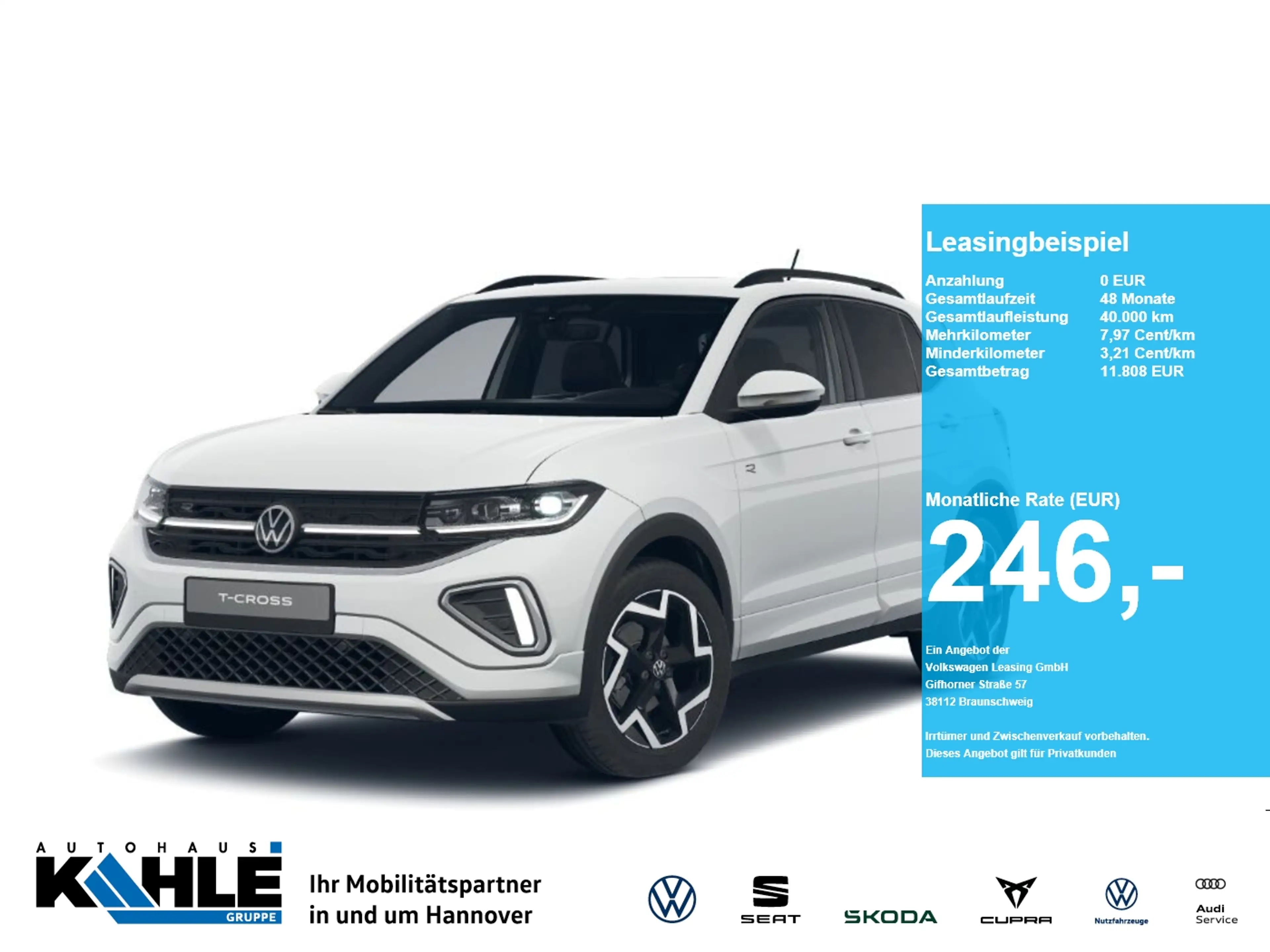 Volkswagen T-Cross 1.0 TSI DSG R-Line Travel&Comfort