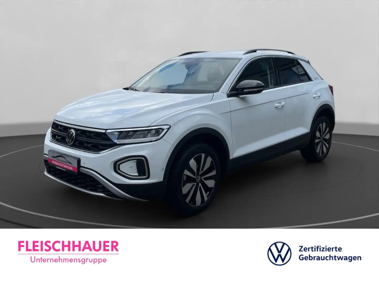 Volkswagen T-Roc Goal 1.0 Life Navi LED Einparkhilfe App-Connect Weiß - 1