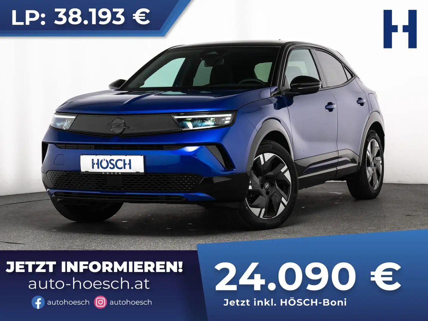 Opel Mokka-E Ultimate 54 kWh FACELIFT 3-PHASIG SCHNÄPPCHEN Blau - 1