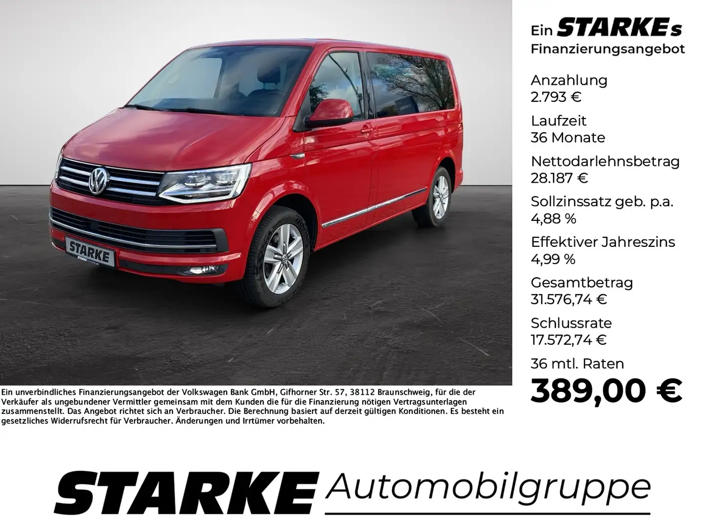 Volkswagen T6 Multivan T6 2.0 TDI DSG Generation SIX Rood - 1