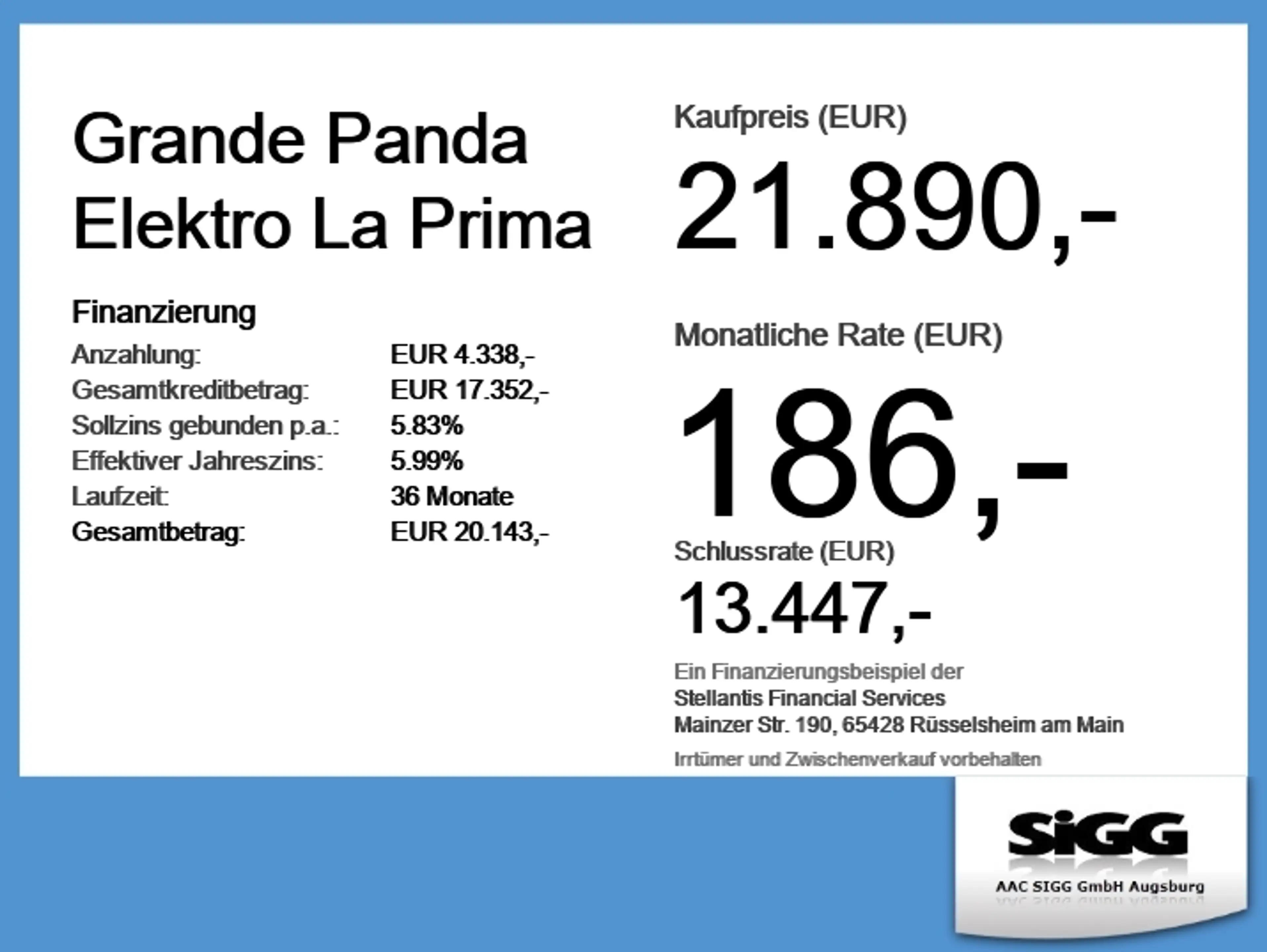 Fiat Grande Panda Elektro La Prima 44kWh BAFA Möglich — photo 6