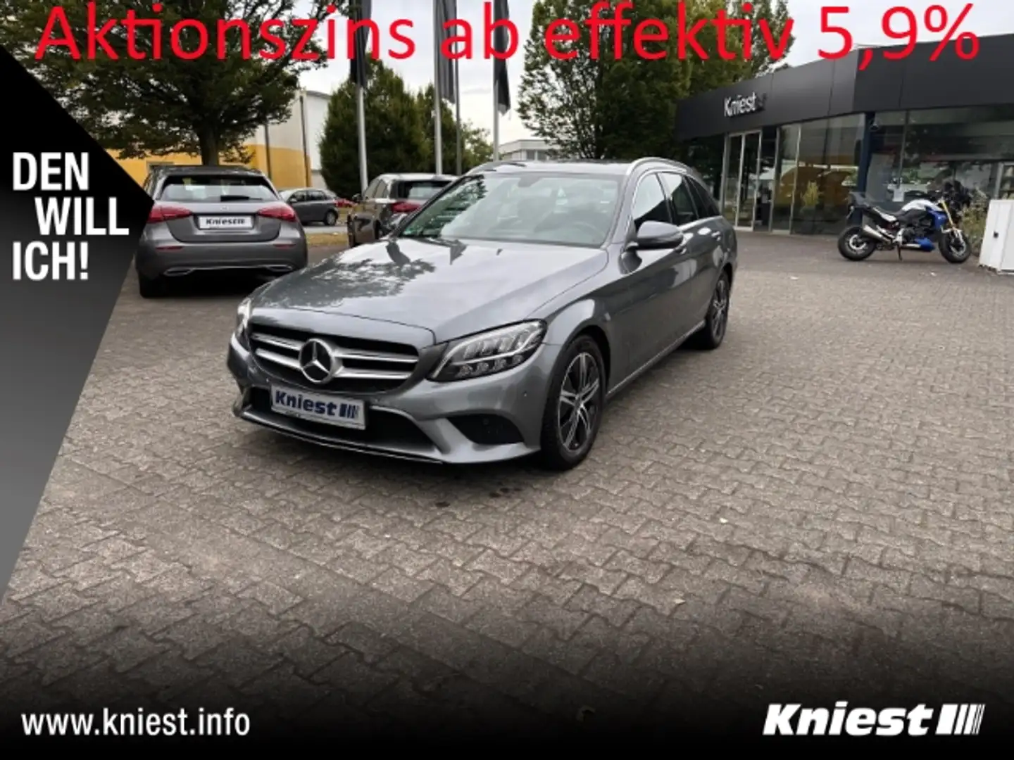 Mercedes-Benz C 220 dT AHK, Spiegel, SHZ, Navi Grau - 1