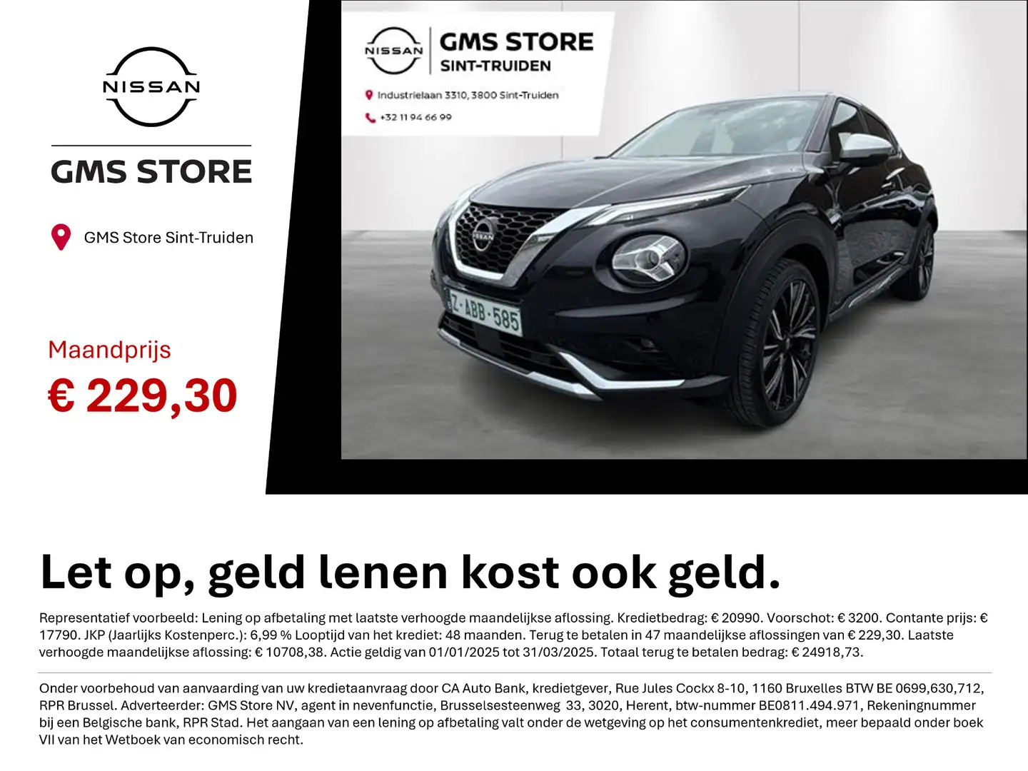 Nissan Juke 1.0 DIG-T N-Design automatische airco, achteruitri Zwart - 2