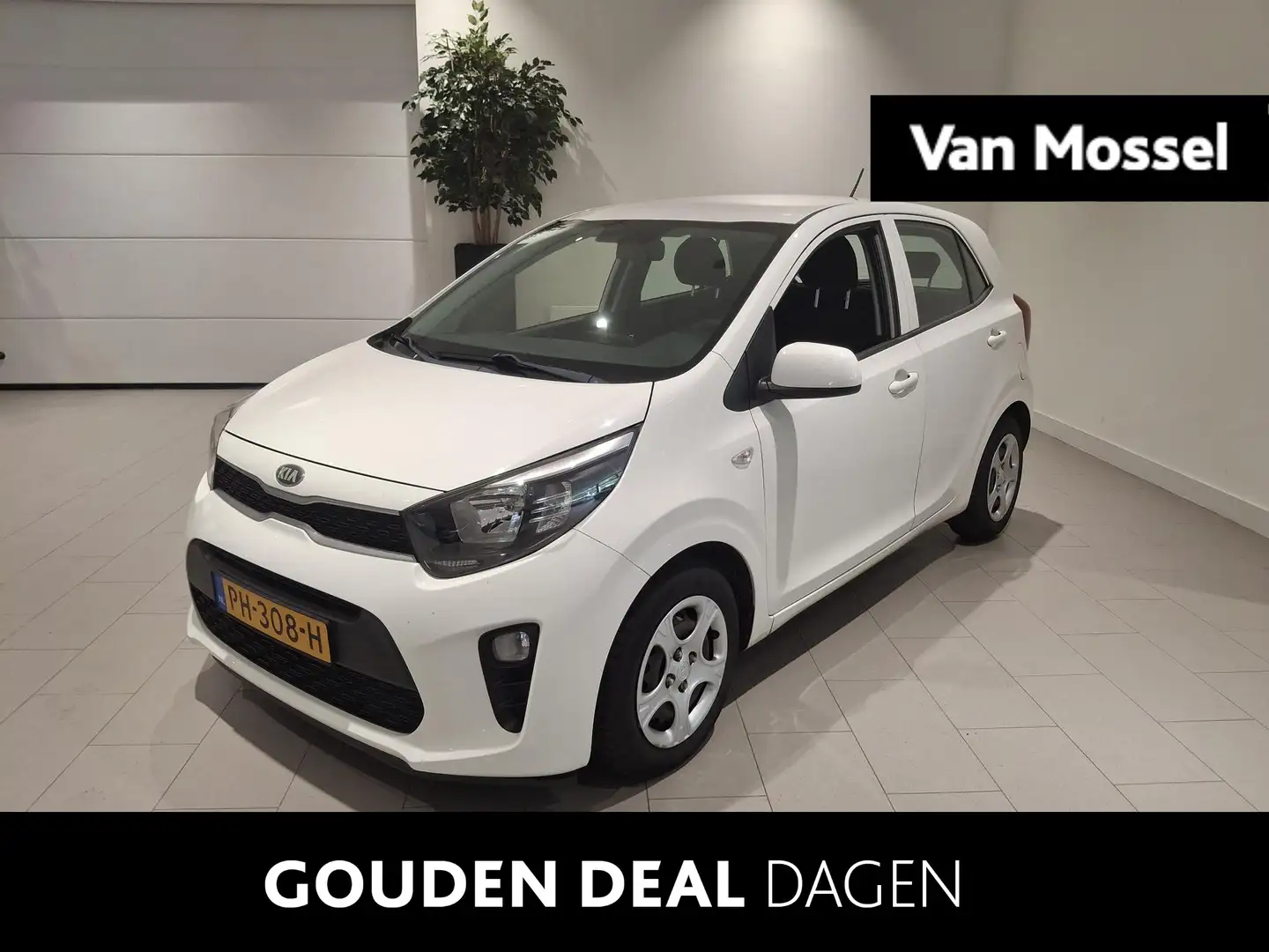 Kia Picanto 1.0 CVVT EconomyPlusLine 67 PK | Bluetooth | Airco Blanc - 1