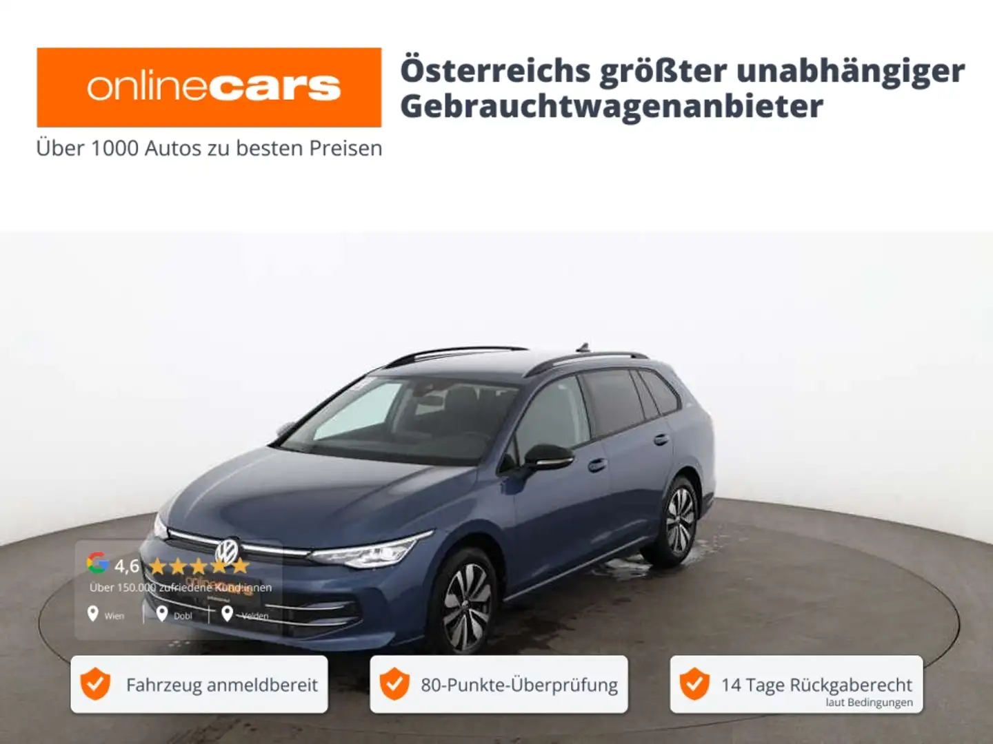 Volkswagen Golf Variant Golf VIII Variant 1.5 TSI Goal LED AHK RADAR NAVI Blau - 1