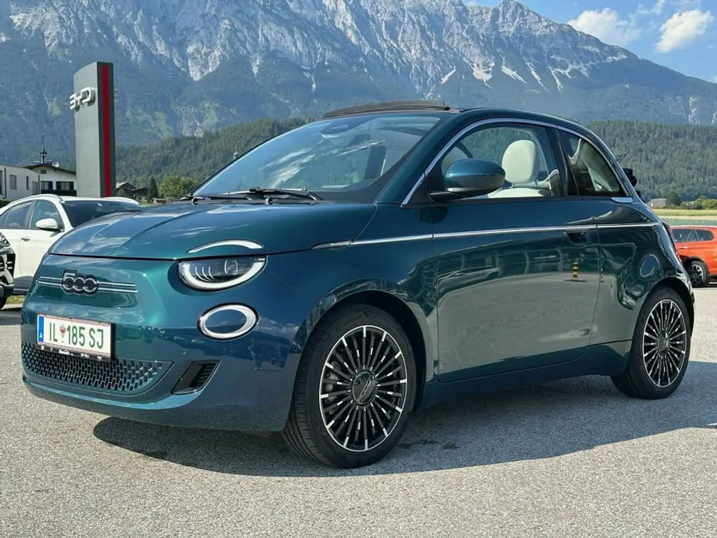 Fiat 500e La Prima Cabrio Ocean Green 42kWh Grün - 2
