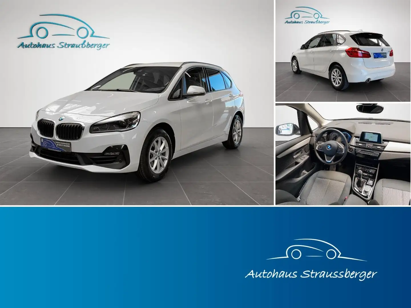 BMW 216 d AT Advantage Navi SHZ PDC LED NP: 41.000€ Weiß - 1