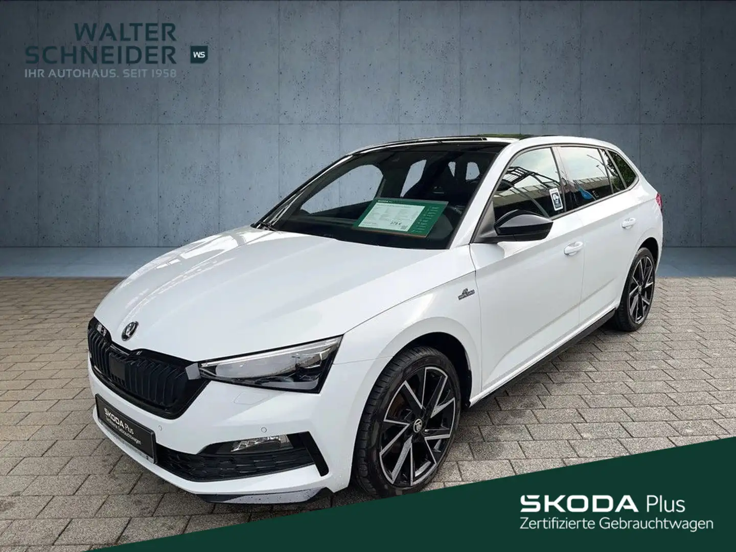 Skoda Scala 1.5 TSI DSG Monte Carlo Navi AHK Pano Weiß - 1