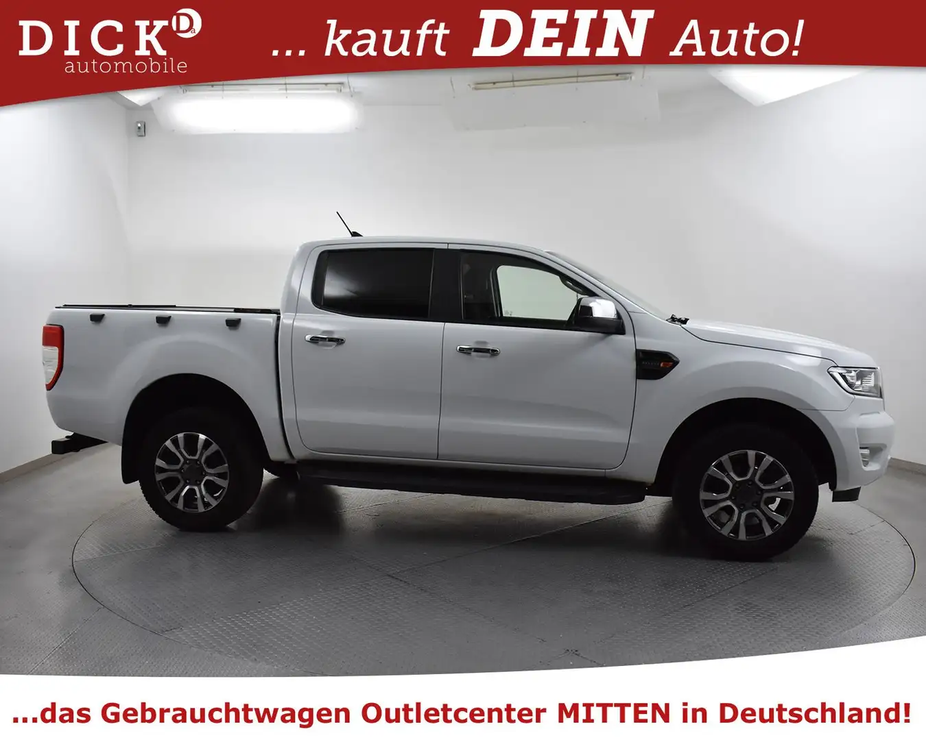 Ford Ranger XLT 2.0d 4x4 Aut. DoKa NAVI+KAM+AHK+TEMP+ Blanc - 2