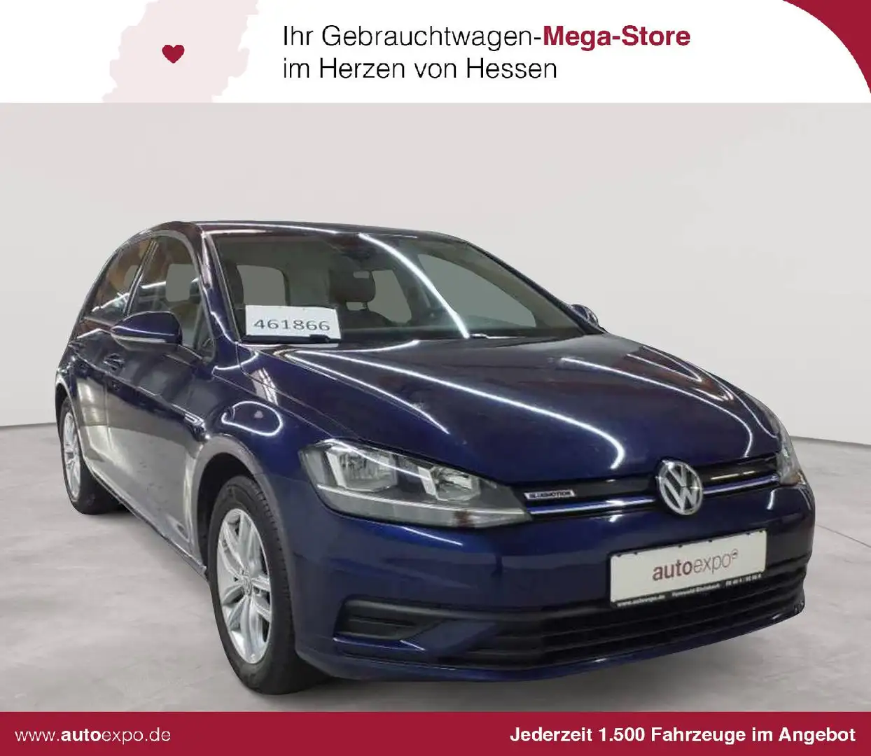 Volkswagen Golf 1.5 TGI BlueMotion Trendline Navi Bleu - 1