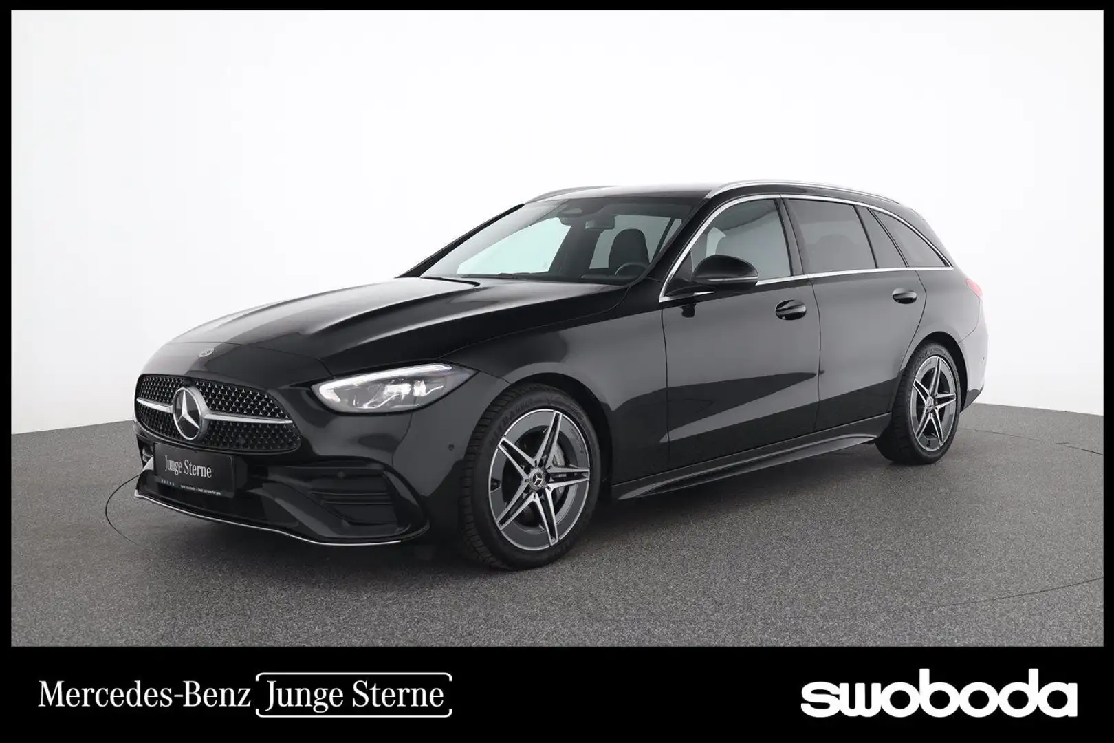 Mercedes-Benz C 220 d T 4M AMG Line AHK Schwarz - 1