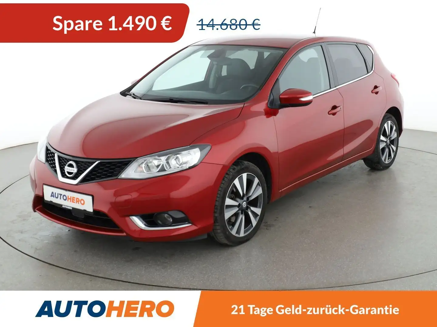 Nissan Pulsar 1.2 N-Connecta Aut.*NAVI*TEMPO*CAM*SHZ*KLIMA* Rot - 1