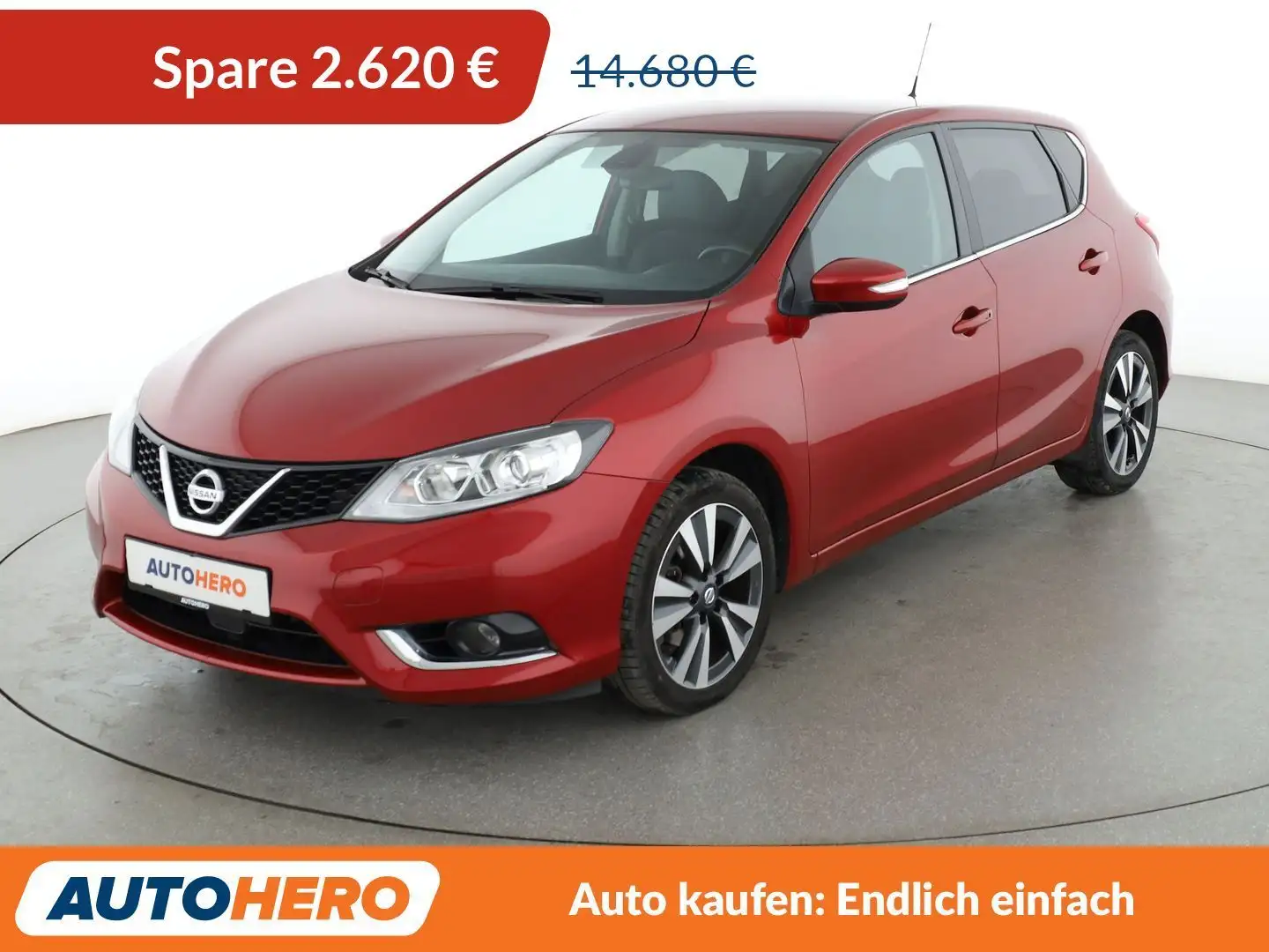 Nissan Pulsar 1.2 N-Connecta Aut.*NAVI*TEMPO*CAM*SHZ*KLIMA* Rot - 1