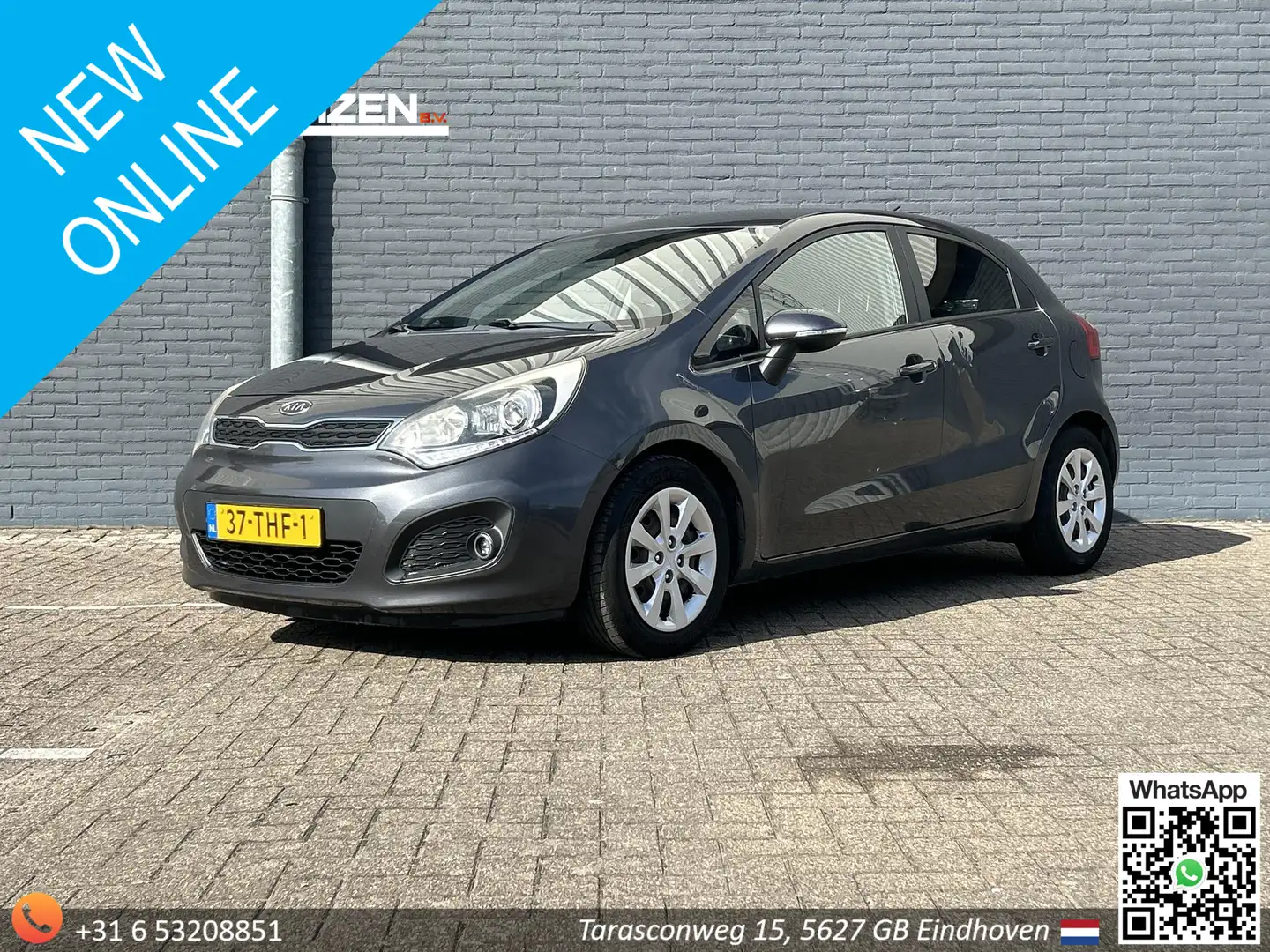 Kia Rio 1.2 CVVT Plus Pack | 5-Deurs | Airco | PDC | APK 0 Grijs - 1