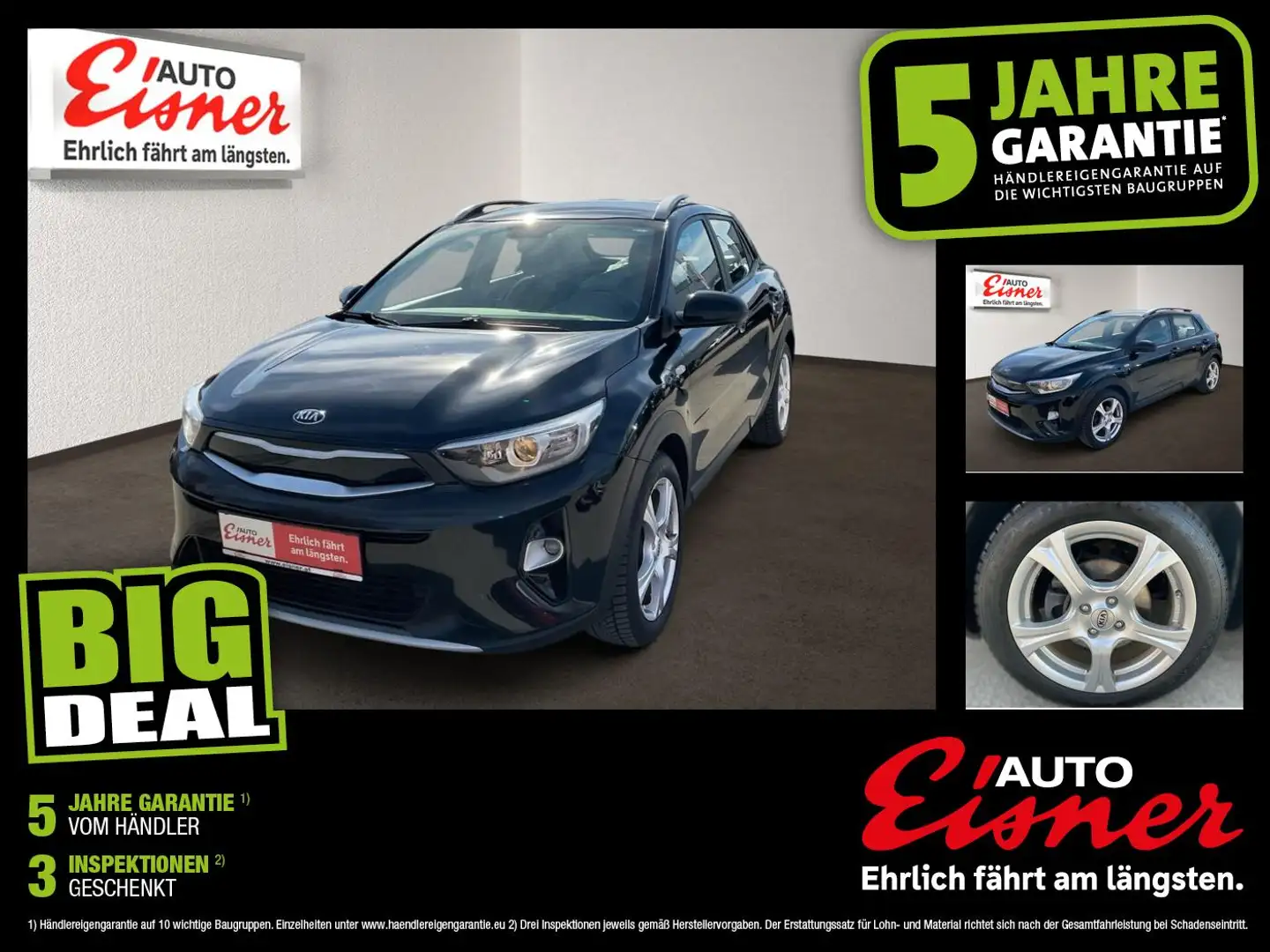 Kia Stonic 1.0 TGDI GPF ISG SILBER Schwarz - 1