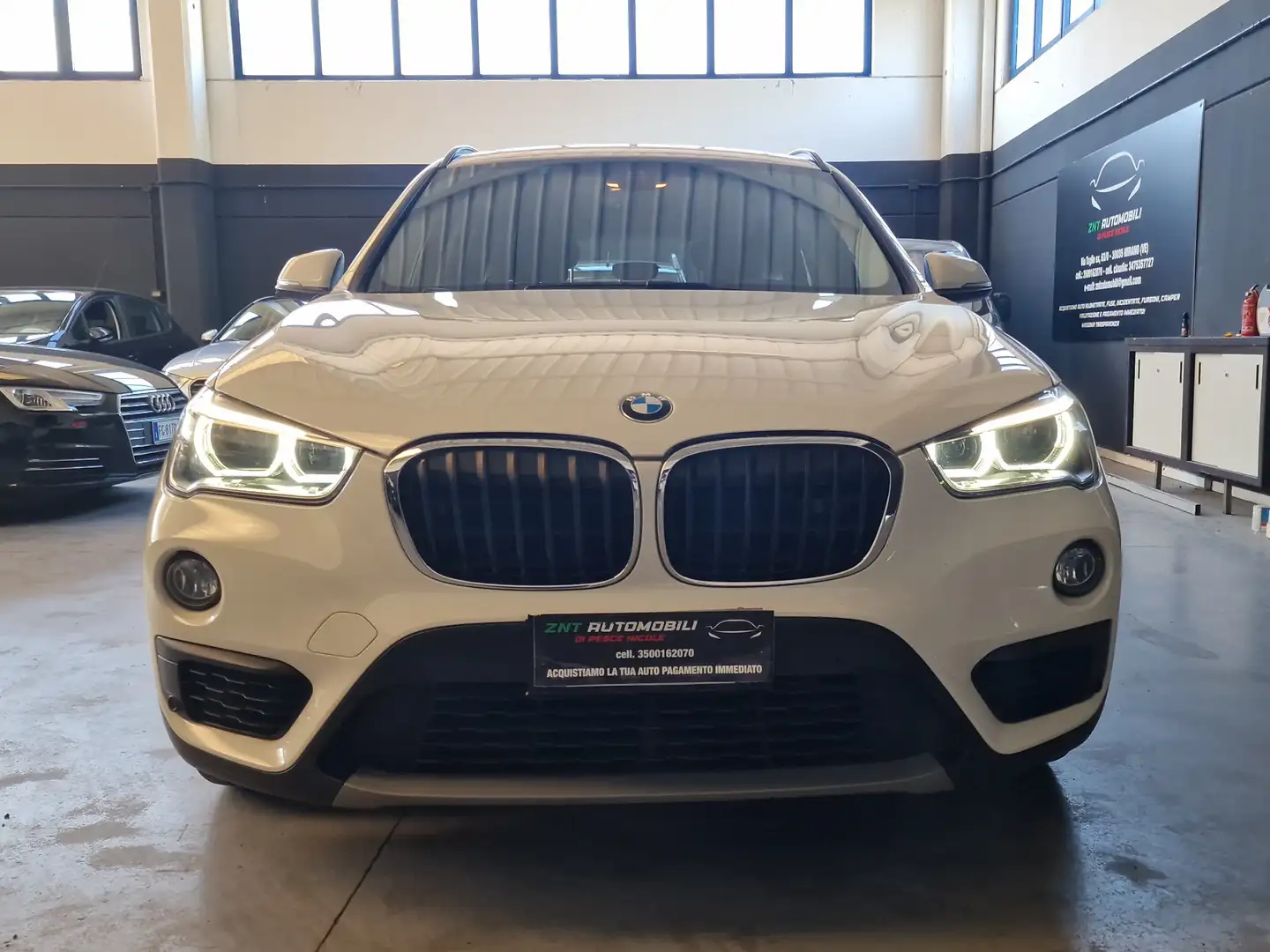 BMW X1 X1 sdrive18d Msport auto Bianco - 2
