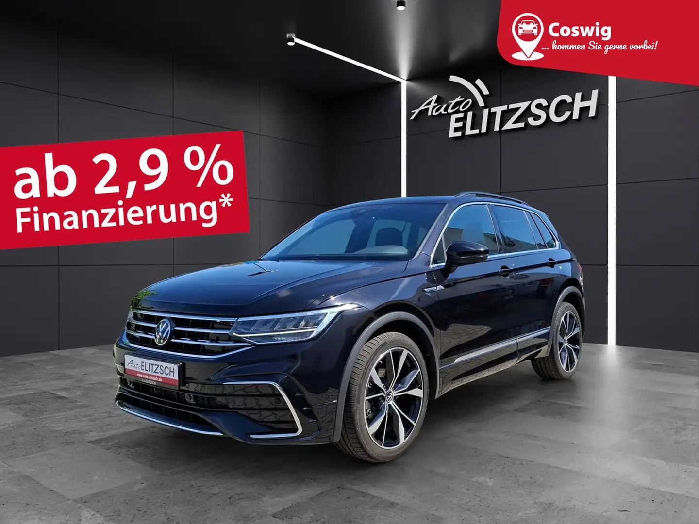 Volkswagen Tiguan TDI R-Line DSG STH AHK LED AID ACC RFK 20" Schwarz - 1