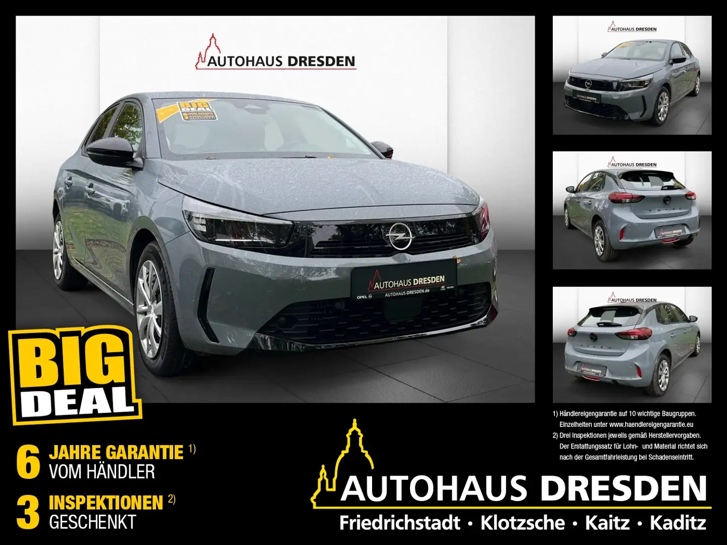 Opel Corsa F 1.2 Turbo Edition LED+SHZ+Fernlichtass. Grau - 1