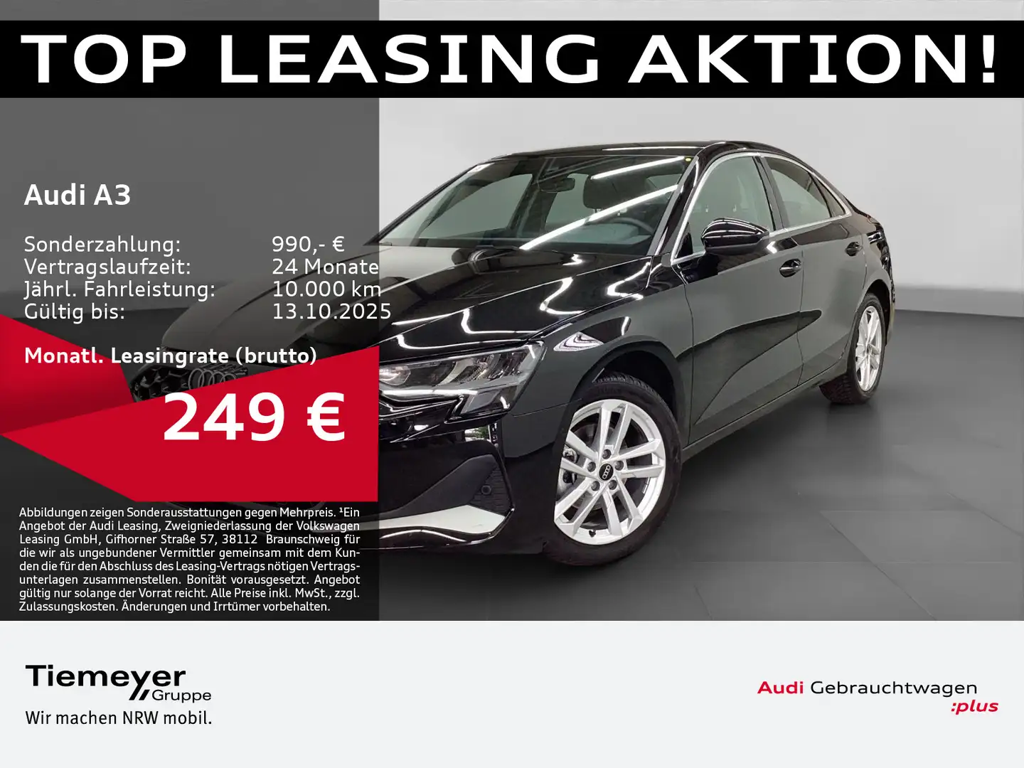 Audi A3 Limo 35 TDI ADVANCED LM18 NAVI+ KAMERA ASSIST Schwarz - 1