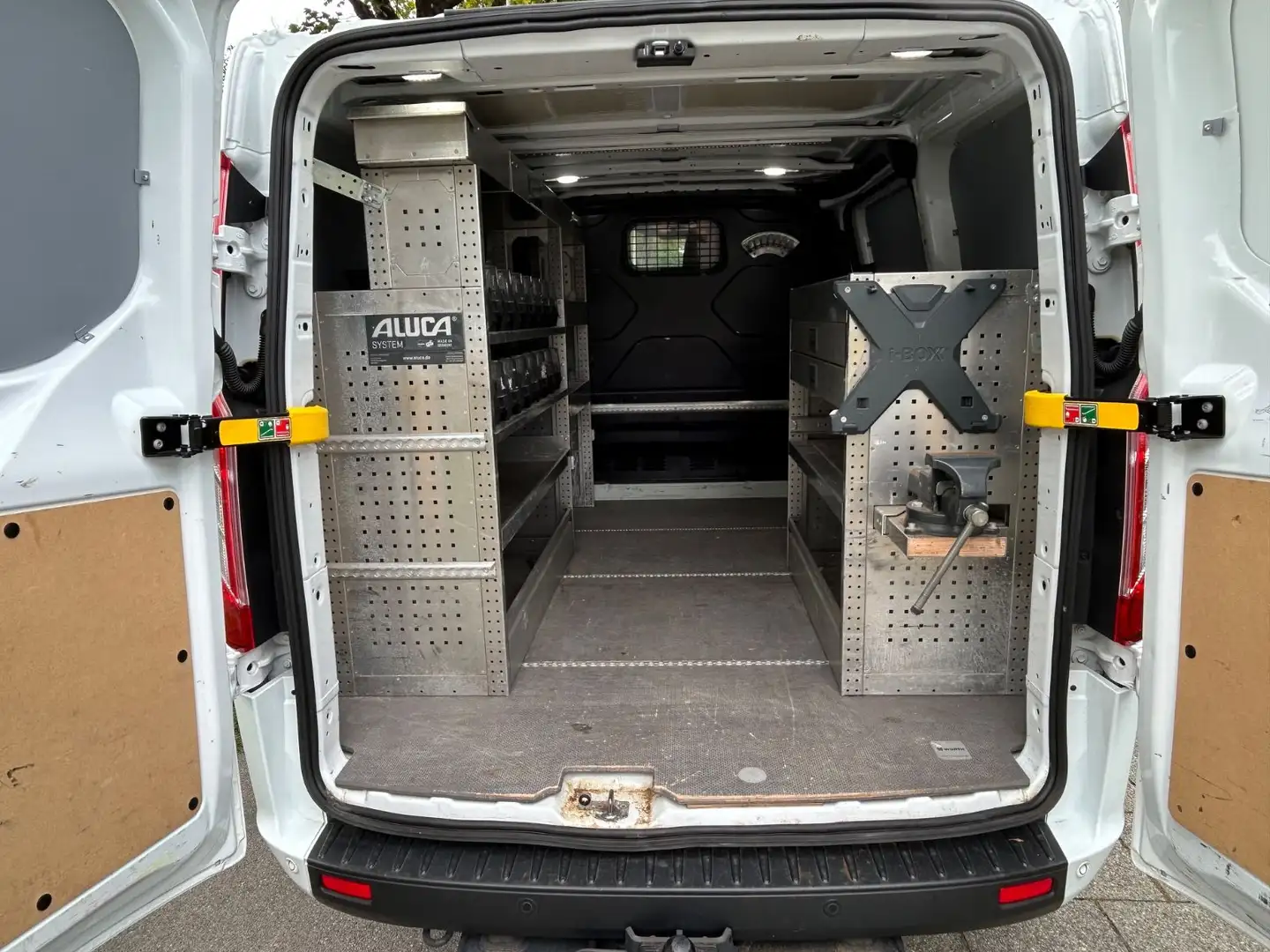 Ford Transit Custom Regale Werkstatt PDC AHK 2,5t Blanc - 1