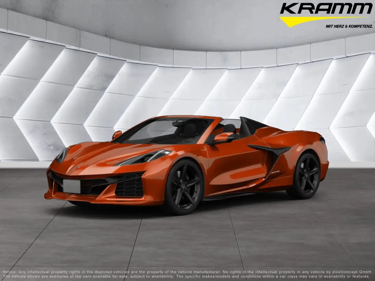 Corvette C8 Cabrio 6.2 V8 3LT Z51 2024 Sportp. HUD LED BT Orange - 1